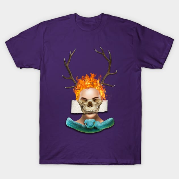 Surrealist face T-Shirt by MarceloMoretti90